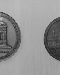 (Two medals of the New York State Chamber of Commerce (reverse side))