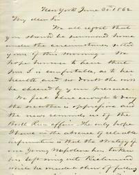 A letter from Daniel Dodge to Joseph H. Scranton, June 30, 1862.