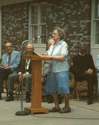 Marguerite Cockley Speaks at Library Dedication