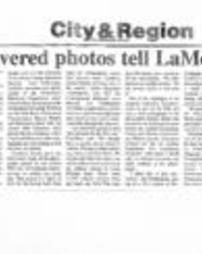 Discovered photos tell LaMott history