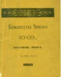 Kiskiminetas Springs School, 1888-1889