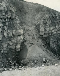 Cross-section of sinkhole