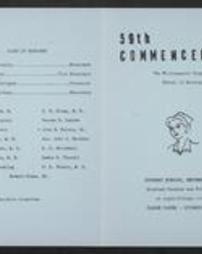 Program: 59th commencement, September 2, 1954