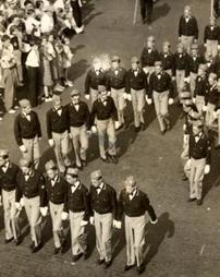 Pittston Drill Team at American Legion Parade, 1939