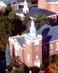 Clarke Building and Chapel, Autumn View