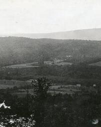 View southeast from Peters Mountain across valley of Clark Creek