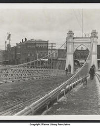 Warren Suspension Bridge Looking North (circa 1905)
