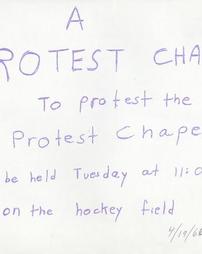 Chapel Protest