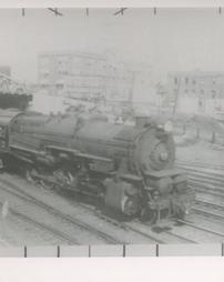 Steam Loco & train with 17th St. Test plant