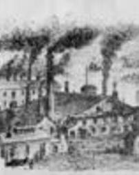 Drawing of Hussey Steel Mill
