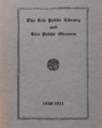 Erie Public Library Report 1930-1931