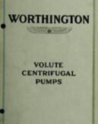 Worthington Volute Centrifugal Pumps - 1917 Catalogue