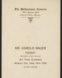 The Philharmonic concerts 1917-1918 season.