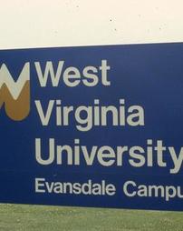 West Virginia University Evansdale Campus Sign