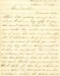 1864-03-13 Handwritten letter from Ellen Keller (Margaret Ellen Keller) to her sister, Clara Louise Keller
