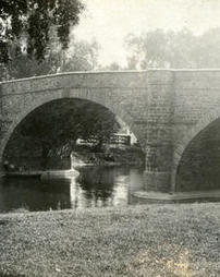Brownstone bridge over Perkiomen Creek