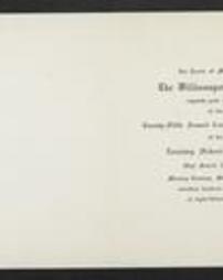 Invitation: 25th commencement exercises, May 24, 1920