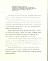 Remarks of William H Smith May 13,1972