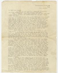 Anna V. Blough letter to home folks, July 15, 1921