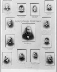 Faculty of Dickinson Seminary, 1885-86 with Dr. Gray