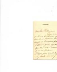Thank you note, undated