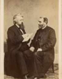 B&W Photograph of Rev. Dr. Henry Harbaugh and Dr. Johnston
