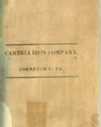 Cambria Iron Company of Johnstown, PA