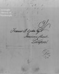Papers contained in Stevens Institute casket. Envelope of letter of 7th March, 1831, from Guest and Lewis to Francis B. Ogden