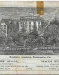 Dedication of Ladies' Hall Postcard 1885