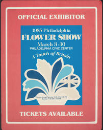1985 Philadelphia Flower Show. Poster