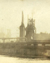 Steel plant on east bank of the Monongahela River
