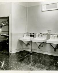 Operating room scrub sinks.