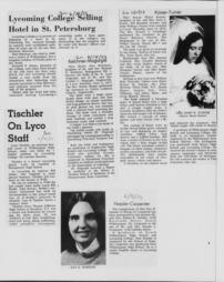 Lycoming College scrapbook: December 12, 1971-October 12, 1973