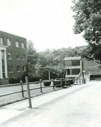 Ward Hall (left) and Miller Library (right)