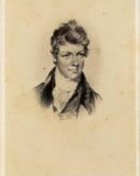 B&W Miniature Portrait of Henry James Linn