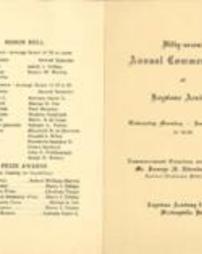 52nd Annual Commencement June 15 1921