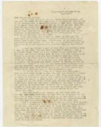 Anna V. Blough letter to father and mother, Aug. 7, 1921