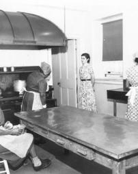 Kitchen in a housing unit at the Muncy State Industrial Home for Women at Muncy, PA