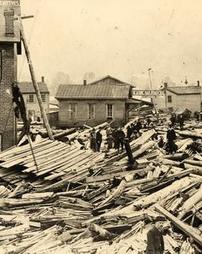 Lumber Mill damage in 1889 flood