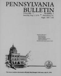 Pennsylvania bulletin Vol. 01 pages 0109-0140
