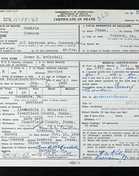 Mccardell, James B. Death Record