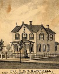 Residence of G.H. Blackwell, Arch St., Newberry, Lycoming County, PA