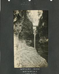 Waterfall at Watkins Glen, 1925