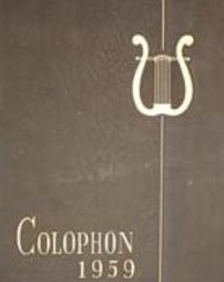 Colophon, Wyomissing High School, Wyomissing, PA (1959)