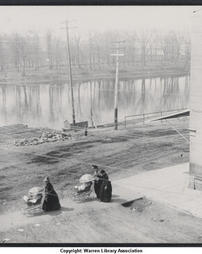 Rafts at Hickory Street and Pennsylvania Avenue (1887)