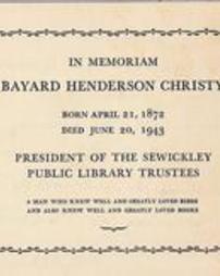 B.H. Christy Memorial