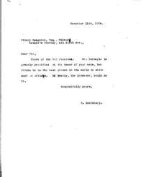 (James Bertram (?) to Ellery Sedgwick, November 11, 1904)