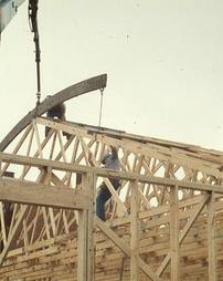 Rafters Added to Building
