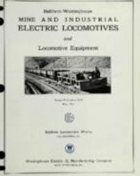 Baldwin-Westinghouse mine and industrial electric locomotives and locomotive equipment
