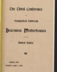 Third Conference of Evangelical Lutheran Deaconess Motherhouses in the United States
